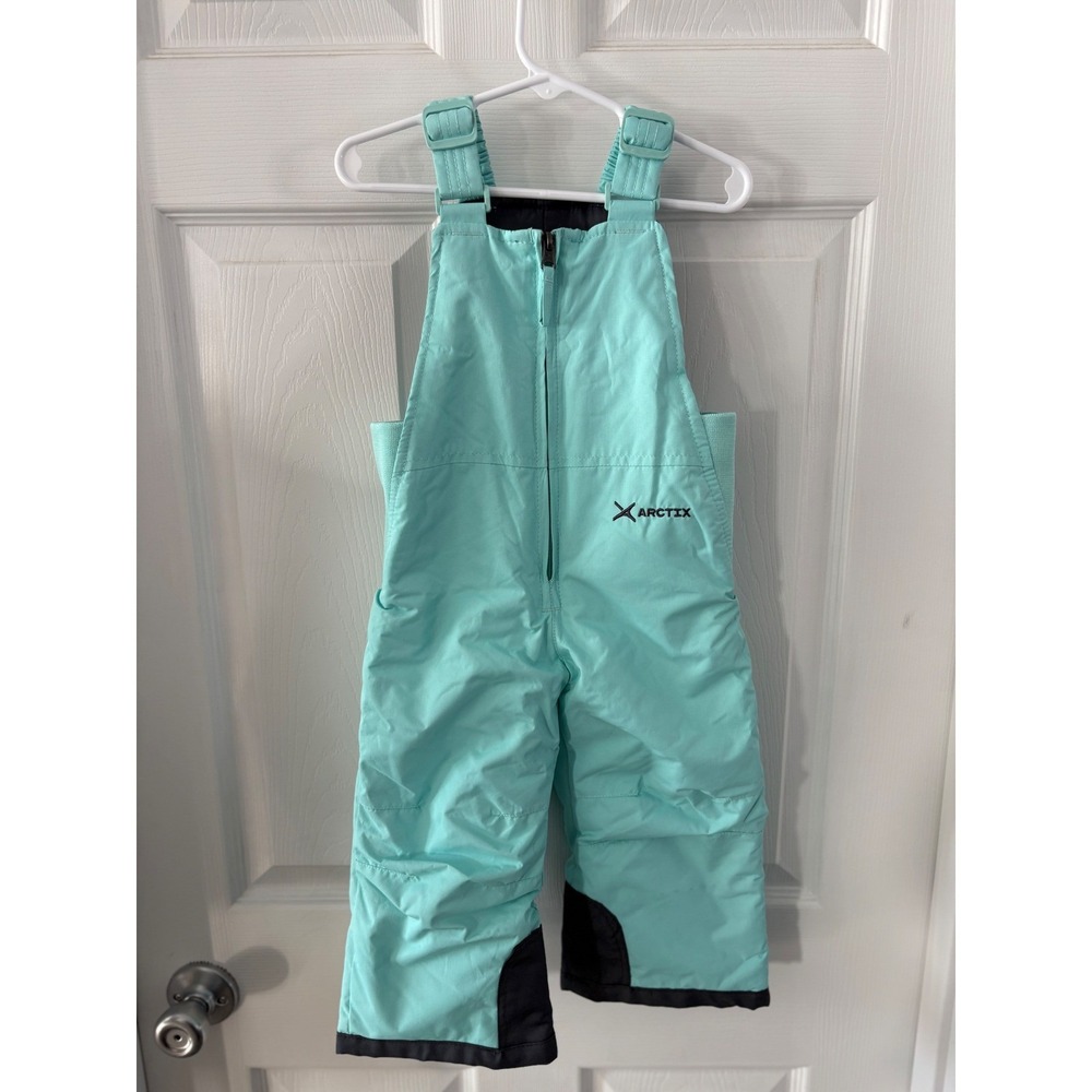 Arctix Toddler 2T‎ Mint Green Insulated Snow Bib Overalls Adjustable Straps